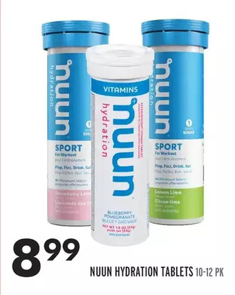 Sobeys Nuun hydration tablets offer