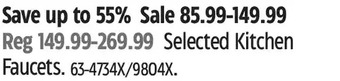 Canadian Tire Kitchen faucets offer