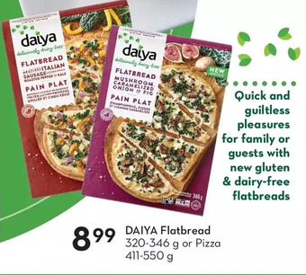 Sobeys Daiya flatbread or pizza offer