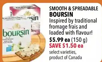 Farm Boy Boursin smooth & spreadable offer