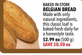 Farm Boy Belgian bread offer