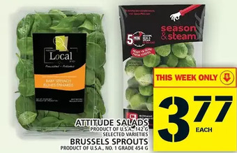 Food Basics Attitude salads | brussels sprouts offer