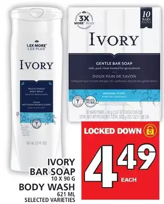 Food Basics Ivory bar soap | body wash offer