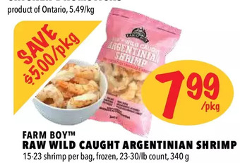 Farm Boy Farm boy raw wild caught argentinian shrimp offer