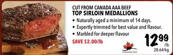 Farm Boy Top sirloin medallions offer