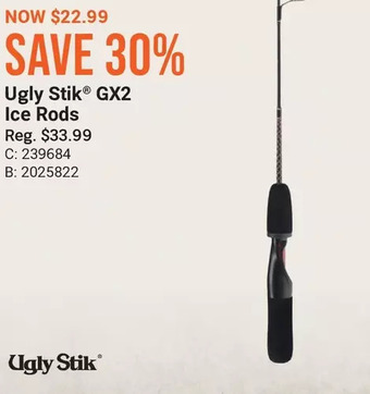 Bass Pro Ugly stik gx2 ice rods offer