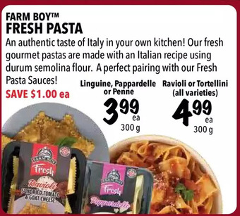 Farm Boy Farm boy fresh pasta offer