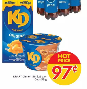 Sobeys Urban Fresh Kraft dinner or cups offer