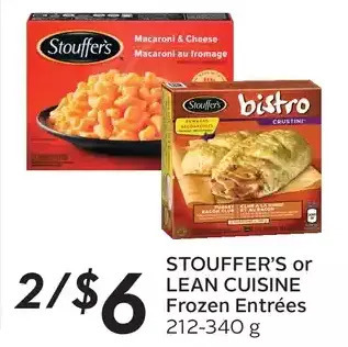 Sobeys Urban Fresh Stouffer's or lean cuisine frozen entrées offer