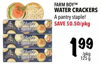 Farm Boy Farm boy water crackers offer