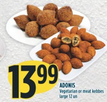 Marché Adonis Adonis vegetarian or meat kebbes offer