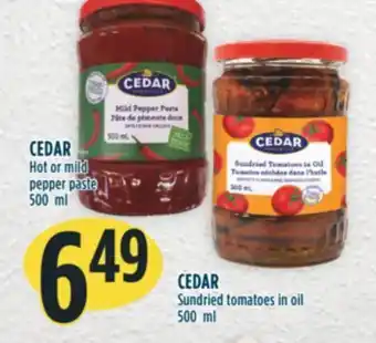 Marché Adonis Cedar hot or mild pepper paste offer