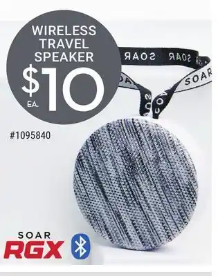 Giant Tiger Soar wireless travel speaker offer