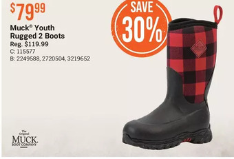 Bass Pro Muck youth rugged 2 boots offer
