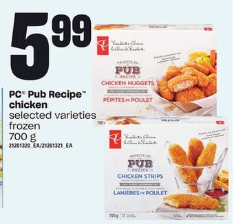 Zehrs Markets Pc® pub recipe chicken, 700 g offer