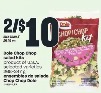 Valu-mart Ensembles de salade chop chop dole, 268-347 g offer