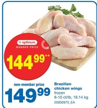 Wholesale Club Brazilian chicken wings offer
