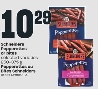 Valu-mart Pepperettes ou bites schneiders, 250-375 g offer