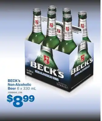 Wholesale Club Beck's non-alcoholic beer, 6 x 330 ml offer