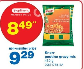 Wholesale Club Knorr poutine gravy mix, 430 g offer