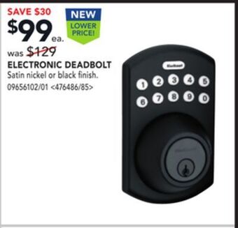 RONA Weiser electronic deadbolt offer