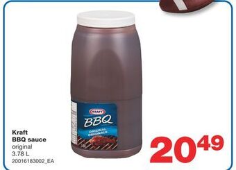Wholesale Club Kraft bbq sauce, 3.78 l offer