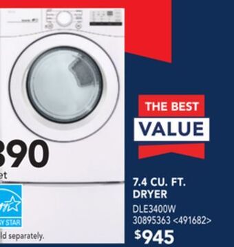 RONA Lg 7.4 cu. ft. dryer offer