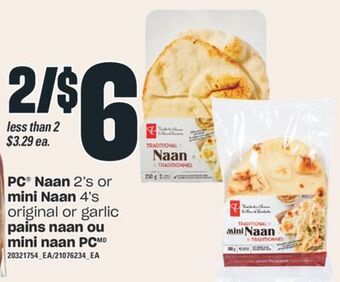 Valu-mart Pains naan ou mini naan pc offer