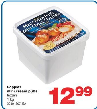 Wholesale Club Poppies mini cream puffs, 1kg offer