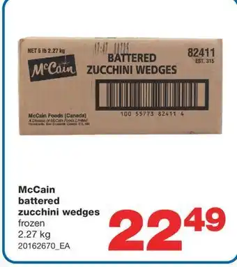 Wholesale Club Mccain battered zucchini wedges, 2.27kg offer