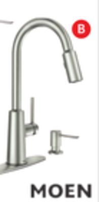 RONA Moen "nori" pull-down kitchen faucet offer