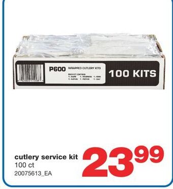 Wholesale Club Cutlery service kit, 100 ct offer
