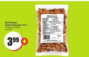 Chalo FreshCo Rs premium natural almonds 300 g product of usa offer
