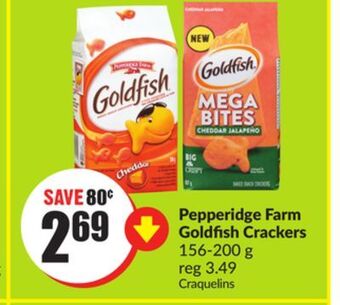 Chalo FreshCo Pepperidge farm goldfish crackers 156-200 g offer