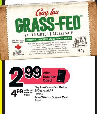 Chalo FreshCo Gay lea grass-fed butter 250 g offer