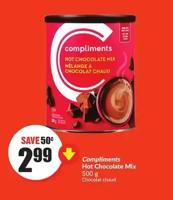 FreshCo Compliments hot chocolate mix 500 g offer