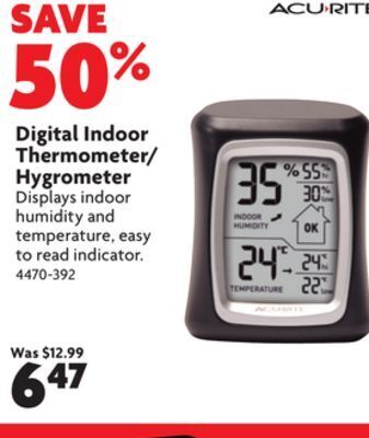 Home Hardware Digital indoor thermometer/ hygrometer offer