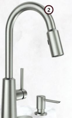 Home Hardware Nori pull down kitchen faucet with soap dispenser offer