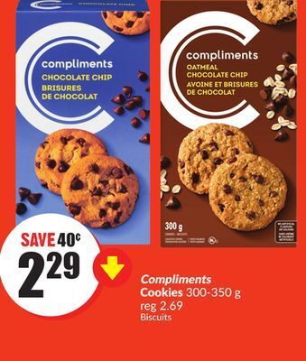 FreshCo Compliments cookies 300-350 g offer