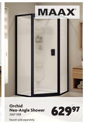 Home Hardware Orchid neo angle shower offer