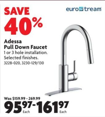 Home Hardware Adessa pull down faucet offer