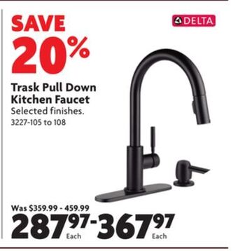 Home Hardware Trask pull down kitchen faucet offer