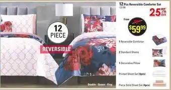 Oxford Mills 12 pcs reversible comforter set offer