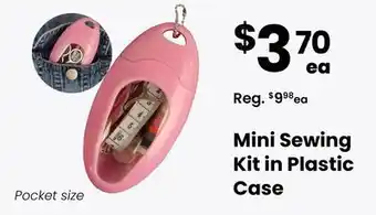 Fabricland Mini sewing kit in plastic case offer