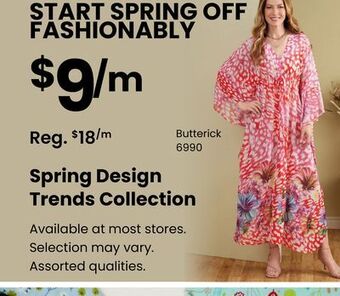 Fabricland Spring design trends collection offer