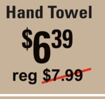 Oxford Mills Hand towel offer