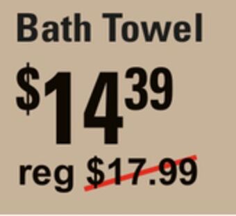 Oxford Mills Bath towel offer