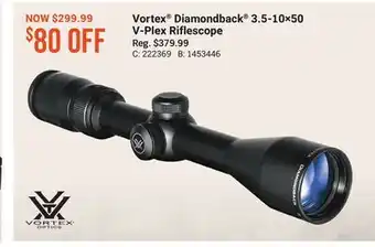 Bass Pro Vortex® diamondback® 3.5-10×50 v-plex riflescope offer