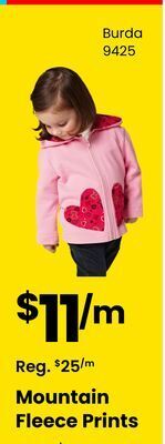 Fabricland Mountain fleece prints offer