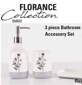 Oxford Mills 3 piece bathroom accessory set offer